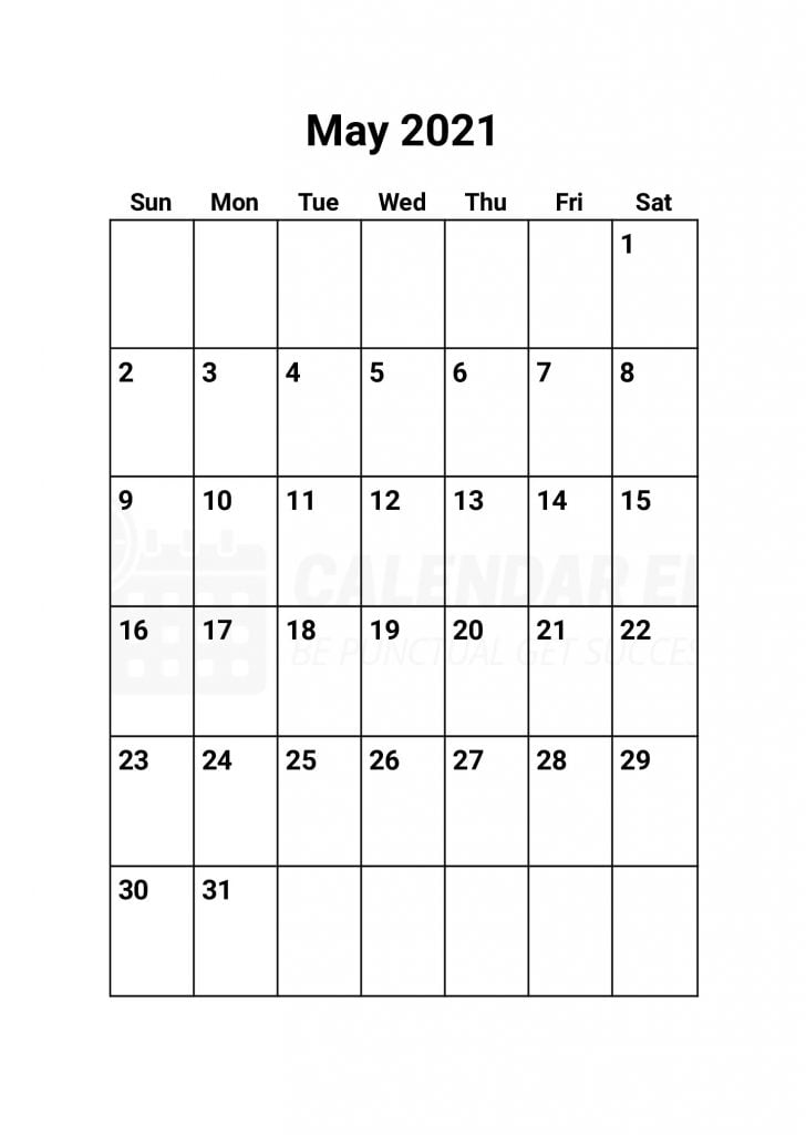 May 2021 Calendars Printable templates download