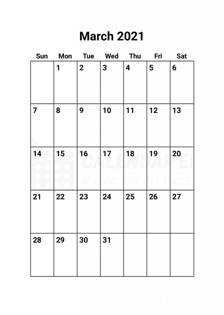 march 2021 calendar printable templates download for free