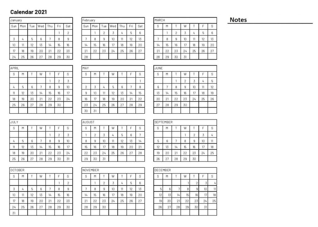 free yearly 2021 calendar printable templates calendar edu