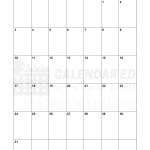 Monday Start Portrait January 2022 Calendar Printable