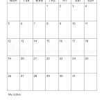 January 2026 Blank Calendar