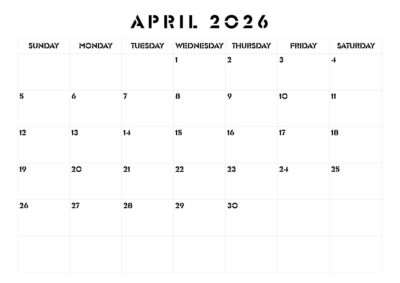april 2026