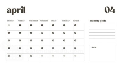 april 2026 printable calendar template
