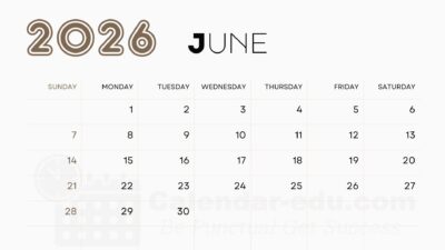 june 2026 blank calendar