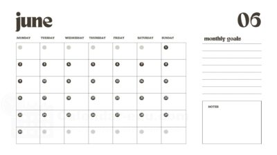 june 2026 printable calendar template