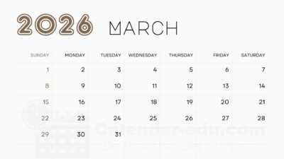march 2026 blank calendar