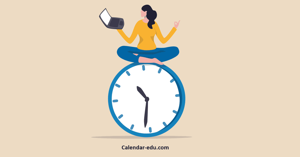 time management using calendar